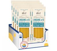 Linguine N.13 Senza Glutine, 400 g, Pasta Lunga Trafilata al Bronzo con Riso Integrale e Mais, Ideale per Primi Piatti di Pesce e Salse, Confezione Multipla da 4/8/12 Pezzi (8 PEZZI)