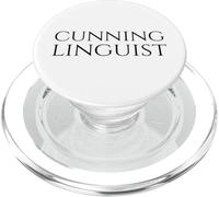 Linguista astuto - Linguistica Wordplay - Filologia Gioco di parole PopSockets PopGrip per MagSafe
