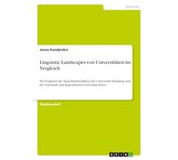 Linguistic Landscapes von Universitäten im Vergleich: Ein Vergleich der Sprachlandschaften der Universität Hamburg und der Nationale und Kapodistrias-Universität Athen