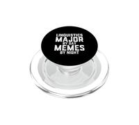 Linguistica Major By Day Memes By Night Scienze del linguaggio PopSockets PopGrip per MagSafe