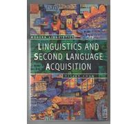 Linguistics and Second Language Acquisition (Palgrave Modern Linguistics) by Vivian (Univer Cook (1993-08-01)