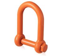 Lingvee 1 pz perno a vite lunga portata grillo 1 pollice (wll 9,5 tonnellate), grillo lungo con perno a vite verniciato, gancio di sollevamento con anello a D forcella, uso professionale, acciaio