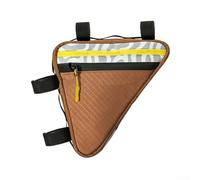 Linhexis Borsa impermeabile per mountain bike con forma ottimizzata per adattarsi al tubo superiore e massima accessibilità durante la guida su vari terreni (marrone)