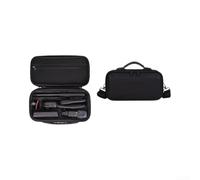Linhexis Custodia rigida per DJI per osmo 360 II, per freego Kit | PU impermeabile con pile ammortizzante, divisori imbottiti, tracolla, asta di prolunga e batterie, 28 x 16,5 x 8 cm