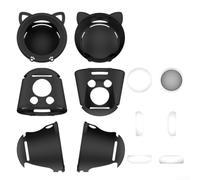 Linhexis Cute Cat Ear Custodia in silicone per Nintendo Sound Clock per allarme, pelle protettiva contro graffi e urti (nero)