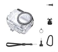 Linhexis Kit custodia subacquea per DJI Action 6, custodia impermeabile 60M | Profondità 60 m, policarbonato resistente agli urti, lente in vetro temperato AR, include manico galleggiante e cinturino da