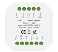 Linhexis per tuya per zigbee Smart Switch 16A, App Remote e Voice Control, Timer e funzione di gruppo, Memoria di stato relè, AC100-240V Smart Home Automation Module per illuminazione ed