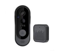 Linhexis per tuya Wireless Smart Video Campanello IP65 Impermeabile PIR Motion Detection Remote per wake Up Cloud Storage Telecamera di Sicurezza Domestica Nero