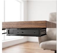 Linhexis Supporto da scrivania per docking station Dell WD19 WD19S WD19TBS WD22TB4, supporto in acrilico con base, design a incastro per installazione a parete o da tavolo, soluzione minimalista per