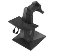 Linhexis Supporto da tavolo per cuffie VR, supporto per display | Robusto materiale ABS, dimensioni compatte 18 x 21 x 27 cm, design elegante grigio/nero, gestione dei cavi ordinata