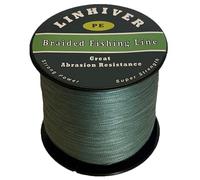 LinHiver filo da pesca intrecciato, forte forza, grande resistenza all'abrasione, diametro sottile, nessun allungamento, bassa memoria e alta sensibilità (500m, 20LB, 8 volte)