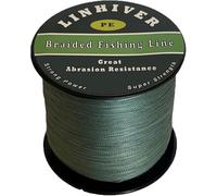 LinHiver filo da pesca intrecciato, forte forza, grande resistenza all'abrasione, diametro sottile, nessun allungamento, bassa memoria e alta sensibilità (500m, 20LB, 4 volte)