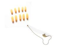 LINHUIPAD Confezione da 15 mini lavalier in schiuma per Countryman E6 e altri microfoni da bavero per cuffie (minuscolo) (Giallo)