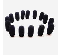 LINHUIPAD Confezione da 15 mini lavalier (minuscolo!) in schiuma per Countryman E6 e altri microfoni da bavero per cuffie (minuscolo) (Nero)