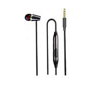 LINHUIPAD Singolo auricolare Un lato tappi per le orecchie con microfono 3,5 mm Plug Singolo auricolare Stereo Sound Cavo rinforzato compatibile Radio