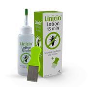 Linicin lozione 15 min, con pettine per pidocchi, elimina pidocchi e lendini, 100 ml