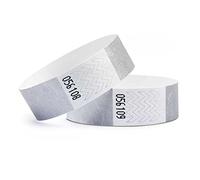 linie zwo ®, Confezione da 100 Braccialetti di identificazione 19 x 254 mm, Argento