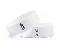 linie zwo ®, Confezione da 100 Braccialetti di identificazione 19 x 254 mm, Bianco