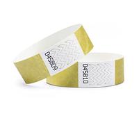 linie zwo ®, Confezione da 100 Braccialetti di identificazione 19 x 254 mm, Oro