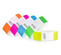 linie zwo ®, Confezione da 100 Braccialetti di identificazione 19 x 254 mm, Party Pack (5 x 20 pezzi)