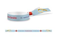 linie zwo ®, Confezione da 100 Braccialetti per festival - MATRIMONIO - personalizzabili subito