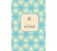 Liniertes Notizbuch - Buntes Sternmuster in Grün, Blau, Pink & Gelb