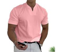Lininco - Camicia da uomo Braylen alla moda, Lininco, a maniche corte, da uomo, Colore: rosa., L