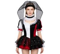 Linjinx Accessori Il Cosplay Barzelletta Festa Berretto Buffone Arlecchino