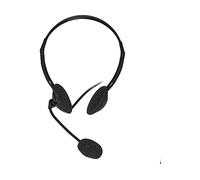 Link Cuffie LKHS01 - Microfono orientabile, Connettore USB e Controllo volume - Nero