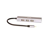 Link Adattatore Usb-C Maschio Con Presa Rete Rj45 10/100 + Hub 3 Porte Usb 2.0