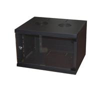 ARMADIO RACK 19" 6 UNITA' DA MURO PER RETI (A)350 X (L)540 X (P) 450 MM COLORE N