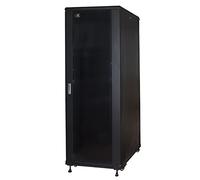 LINK Armadio Rack 19" 37 unità, Dimensioni (A) 1770, (L) 600, (P) 800 mm. Colore Nero, Porta Vetro