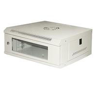 Link armadio rack 19" serie light con porta vetro temprato e ripiano incluso colore grigio RAL7035 dimensioni 53x40x24 cm capacità di carico 30 kg struttura in metallo 1 unità