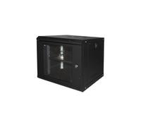 LINK ARMADIO RACK DA MURO PER RETI 19" 9U 450X400X530 CON RIPIANO (LK1909UNL) NERO**PUOI PAGARE ANCHE ALLA CONSEGNA!!!**