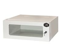 ARMADIO RACK 19" 4U PROFONDITA' 360 MM COLORE GRIGIO CON PORTA VETRO (AXPXL) CM