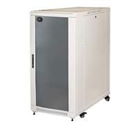 LINK armadio rack LK1922U68GR per reti 19" con porta in vetro di sicurezza e struttura in acciaio colore grigio chiaro dimensioni 60x80x116,6 cm capacità di carico 800 kg 1 unità