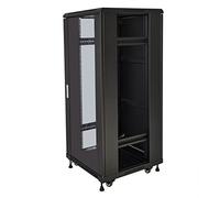 Armadi rack Link ARMADIO RACK PER RETI 19" 22U (A)1166, (L)600, (P)600 COLORE NERO PORTA VETRO DISASSEMBLATO