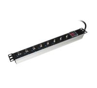 Link Barra di alimentazione 19" Multipresa Schuko 8 Prese 16A con Interruttore