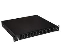 LINK CASSETTO FIBRA OTTICA 24 PORTE PER ADATTATORI SC DUPLEX 1 UNITA' PER INSTALLAZIONE 19" NERO CON BINARI TELESCOPICI (LKFO24S