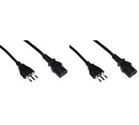 Link CAVO ALIMENTAZIONE SPINA ITALIANA TRIPOLARE 10 A. PER COMPUTER, STAMPANTI ECC. MT. 3 (Confezione da 2)