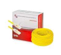LINK cavo rete LK6A100Y matassa categoria 6A non schermato UTP AWG24 halogenfree flessibile colore giallo lunghezza 100 metri cavo intestato con connettori RJ45 ambo lati