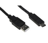 Link cavo usb 2.0 "a" maschio tipo c mt 1 colore nero pvc nichel plating black 28+24awg bc conductor