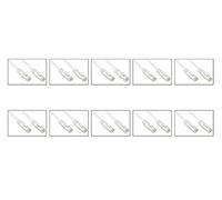 LINK CONF. 10 Cavi Rete Cat. 6A Non SCHERMATO UTP AWG24 Colore Bianco HALOGENFREE MT 0,25
