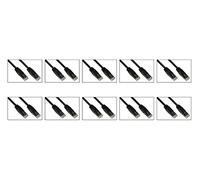 LINK CONF. 10 Cavo Rete Cat.6A Non SCHERMATO UTP AWG24 Colore Nero HALOGENFREE MT 1