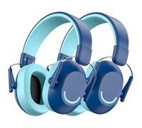 Link Dream Cuffie Antirumore Bambini SNR 30dB, Cuffie Insonorizzanti e Protettive Antirumore per Bambini 3-16 Anni, Cuffie Isolamento Acustico per Lavoro, Viaggi, Concerti, Studio, Blu, 2 Pezzi