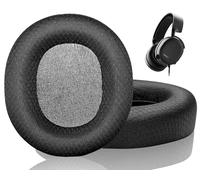 Link Dream Cuscinetti Auricolari di Ricambio Compatibili con SteelSeries Arctis 1/3/5/Arctis 7/7+/7P/7P+/7X/7X+/9/9X/Pro/Prime (Non con Arctis Nova), Cuscinetti di Ricambio con Memory Foam Mesh, Nero
