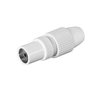 Link E10389 Connettore Coassiale, Plastica, Femmina, Bianco