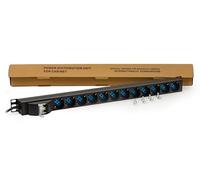MULTIPRESA VERTICALE A 12 PORTE PER ARMADI RACK CON INTERRUTTORE MAGNETOTERMICO