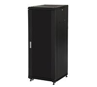ARMADIO RACK 19" 27U (A)1388 (L)600 (P)600 COLORE NERO PORTA VETRO