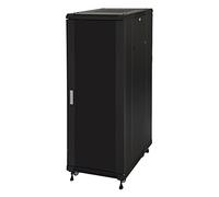 LINK - ARMADIO RACK 19' PER RETI 32U (A) 1610, (L) 600, (P) 600 COLORE NERO PORTA VETRO - SPEDIZIONE GRATUITA